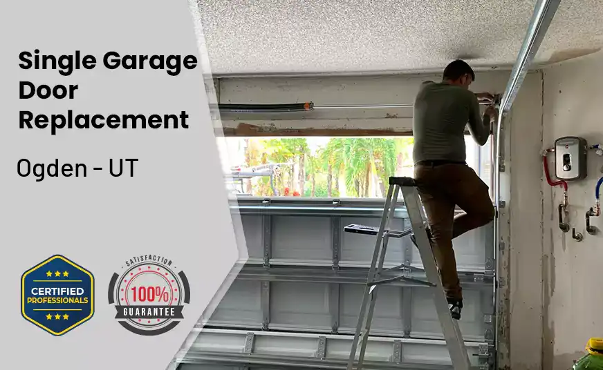 Single Garage Door Replacement Ogden - UT